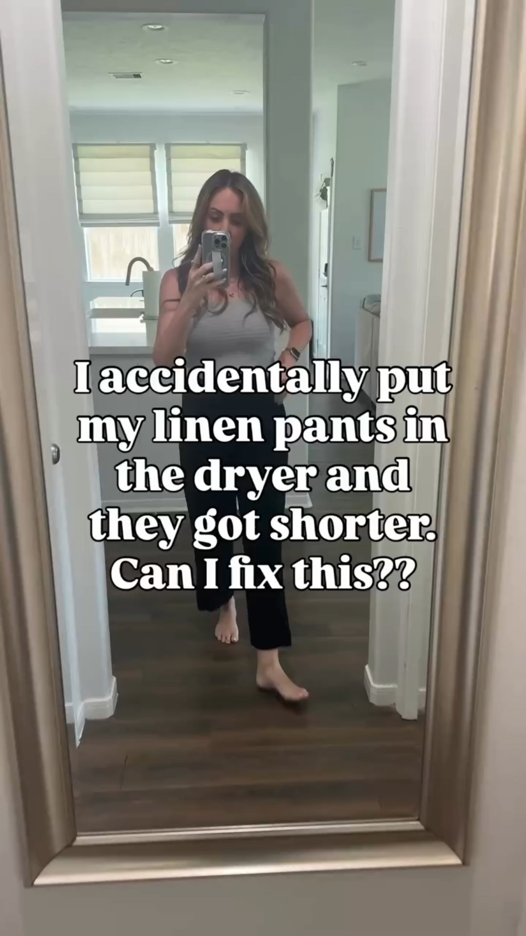 I can’t remember where I saw this but I had to try it. Idk if this is common knowledge or not but I had no clue 😂 

#lifehacks #lifetips #linenpants