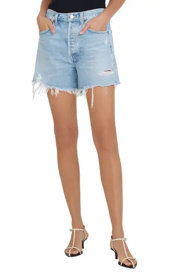 AGOLDE Parker High Waist Cutoff Denim Shorts | Nordstrom | Nordstrom