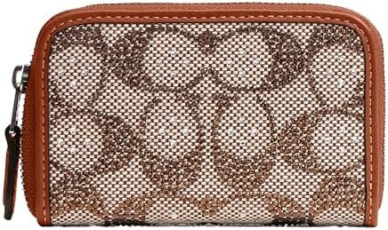Coach Women's Crystal Signature Jacquard Small Zip Around Card Case | Amazon (US)