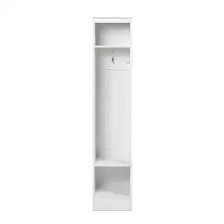 Prepac Entryway White Narrow Hall Tree WSON-0015-1 - The Home Depot | The Home Depot