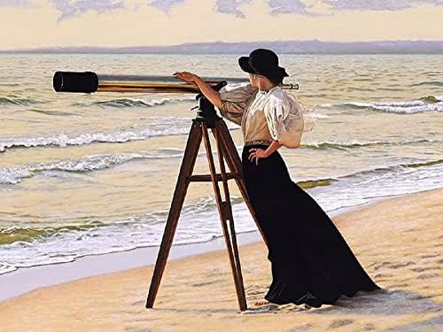 Amazon.com: Picture Peddler Outlook by Peter Quigley Ocean Beaches Seascape Vintage Era Art Print... | Amazon (US)