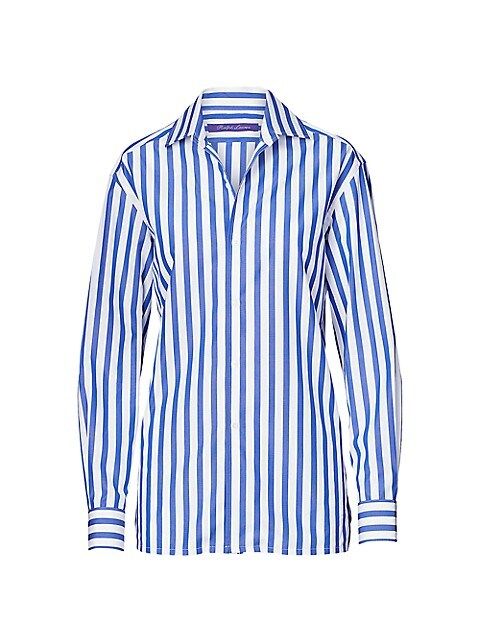 Iconic Style Capri Striped Cotton Shirt | Saks Fifth Avenue