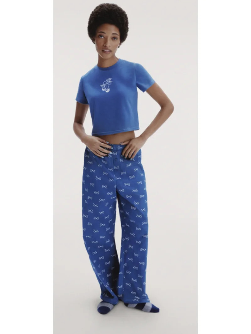 No Boundaries Sleepwear Cotton Boxer Pants, 31'' Inseam, Women's XS-XXL | Walmart (US)