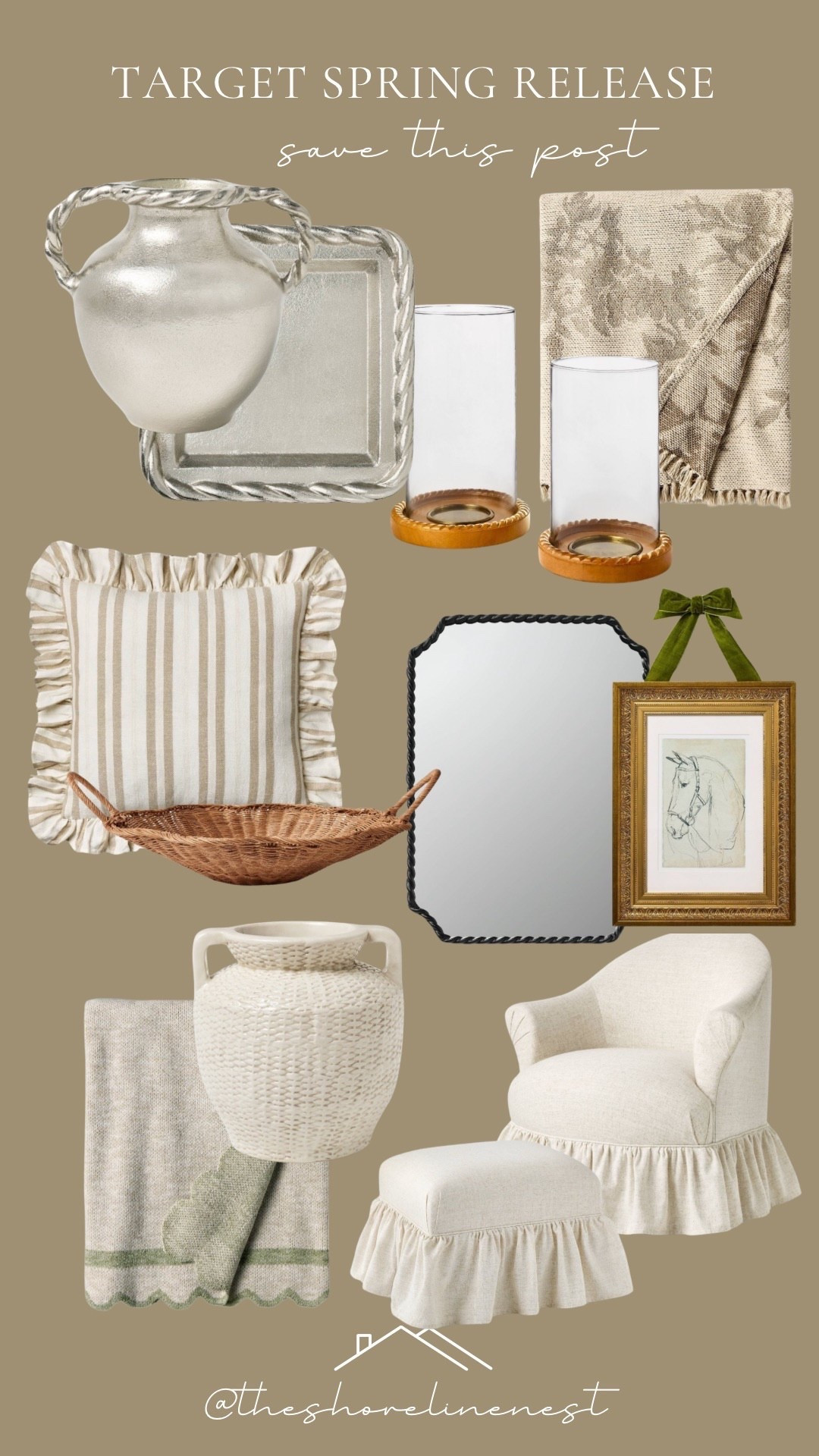 Target, studio McGee spring decor, neutral, living room, pillow, mirror

#LTKmomlife #LTKSeasonal #LTKHome