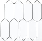 WallPops NH3972 Rhombus Backsplash Tile, White & Off-White | Amazon (US)