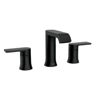 Genta 8 in. Widespread 2-Handle Bathroom Faucet in Matte Black | The Home Depot