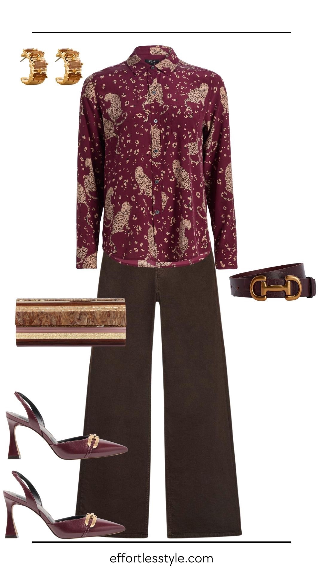 This blouse makes it easy to pull these colors together! Rails always has fun bringing a new look to cheetah, and this take is classic yet whimsical. Paired with a chocolate pant and gold accessories, this look is rich and seasonable.



#LTKSeasonal #LTKgrwm #LTKBeauty