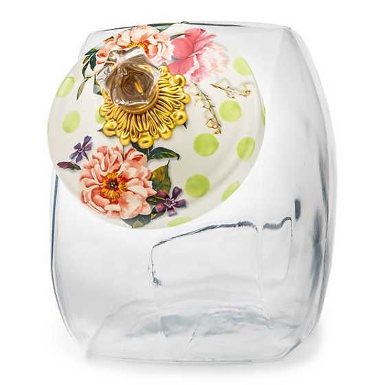 Cookie Jar with Wildflowers Green Enamel Lid | MacKenzie-Childs