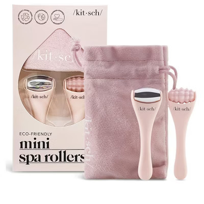 Kitsch Mini Spa Rollers 2pc Set - Blush | Target