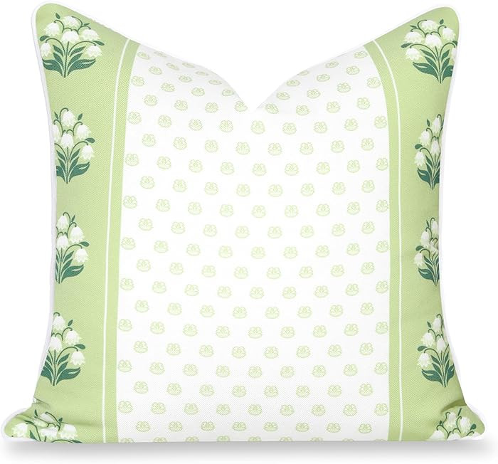 Hofdeco Premium Grandmillennial Coastal Hampton Patio Indoor Outdoor Throw Pillow Cover Only, 20"... | Amazon (US)