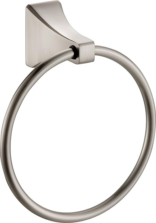 Paradise Bathworks 64028 Shangri-La Towel Ring, Satin Nickel | Amazon (US)