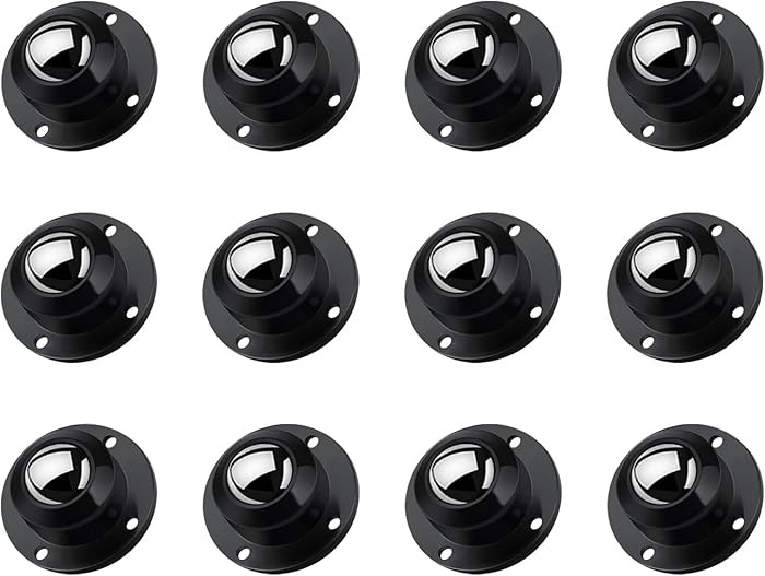 LePvo 1 Inch Small Caster Wheels for Furniture, Self Adhesive Caster Wheels, 360° Swivel Wheels,... | Amazon (US)
