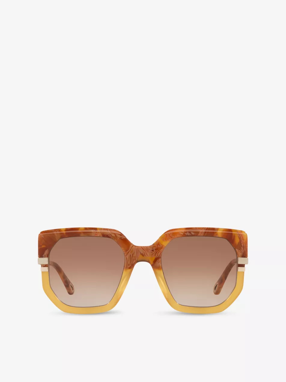 CH0240S Square-Frame Acetate Sunglasses | Selfridges