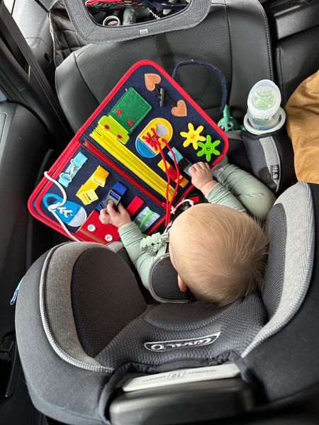 The busy board entertaining our 9mo old on a three hour trip! 

#LTKbaby #LTKfindsunder50 #LTKtravel