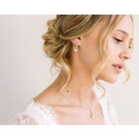 IONE // Bridal jewelry set, wedding earrings, wedding necklace, pearl earrings, pearl necklace, wedd | Etsy (US)