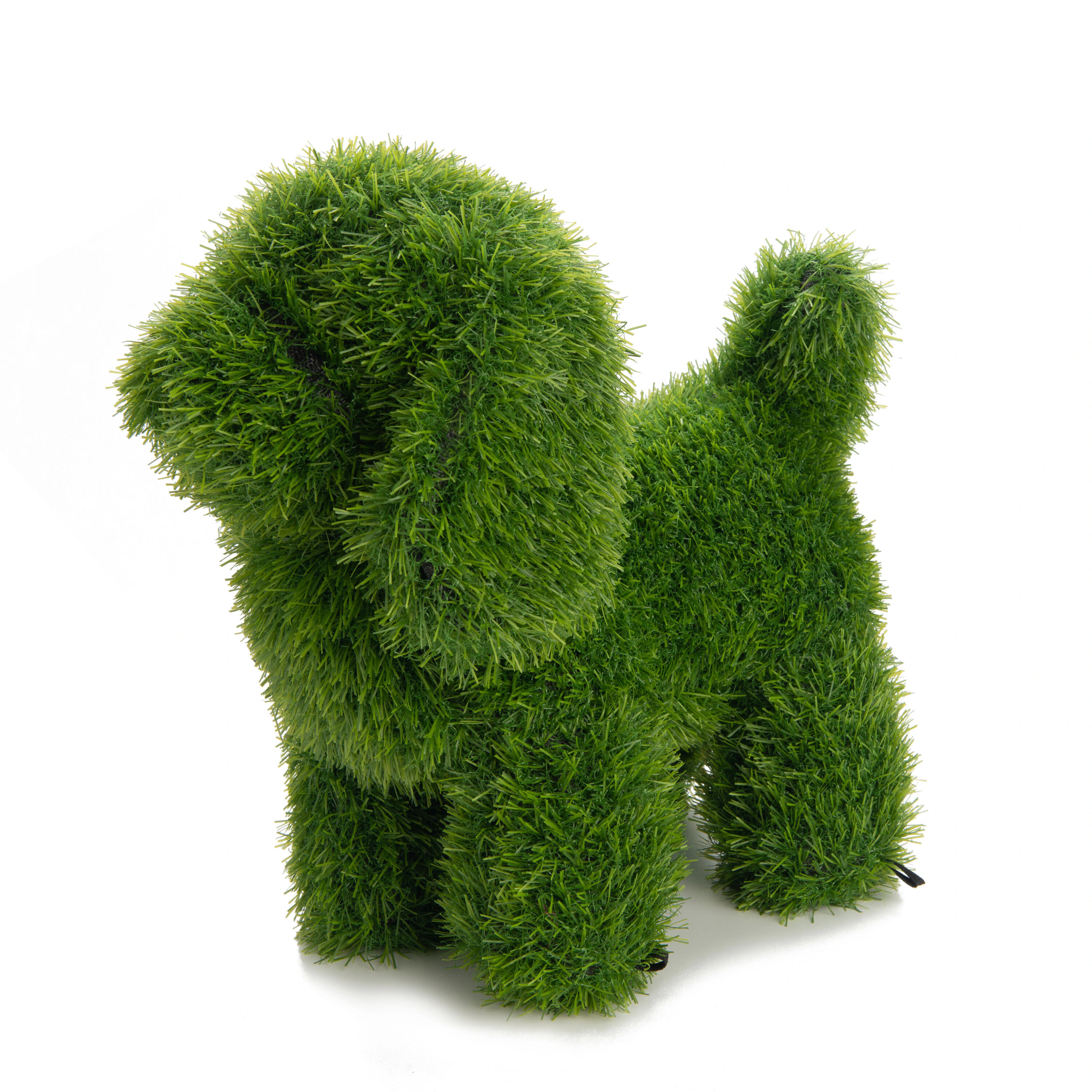 naturae decor 13-in H x 9.1-in W Green Dog Topiary Garden Statue | PLU-21008 | Lowe's