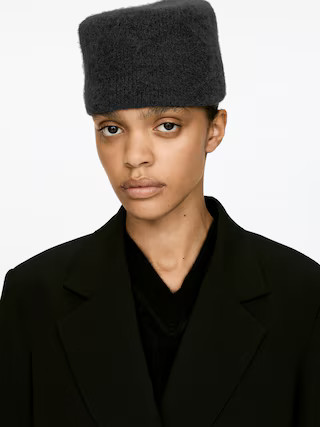 Hut aus Wolle und Alpakawolle – Schwarz – Damen – ARKET DE | Arket EU