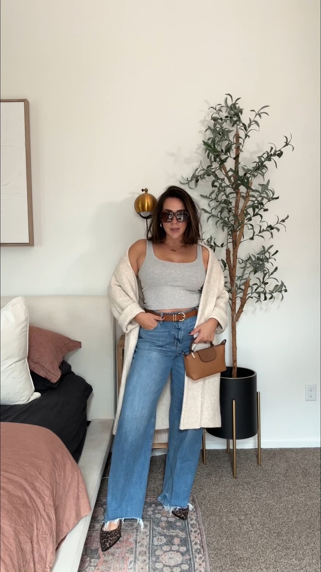 The top selling dreamy drape jeans styled! These are the best stretchy, soft jeans. Perfect mom style outfit with cardigan, jeans and leopard print sandals. 

Winter jeans, winter outfit, American Eagle denim, winter outfit ideas

I do Size 8 jeans - they run very big I’m normally 8/10 but these I could do 6. Tank L, cardigan L.

#LTKSeasonal #LTKootd #LTKMidsize