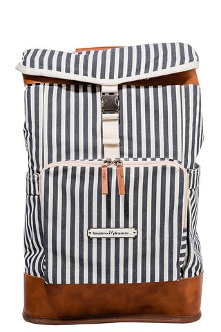 business & pleasure co. Backpack Cooler in Laurens Navy Stripe from Revolve.com | Revolve Clothing (Global)
