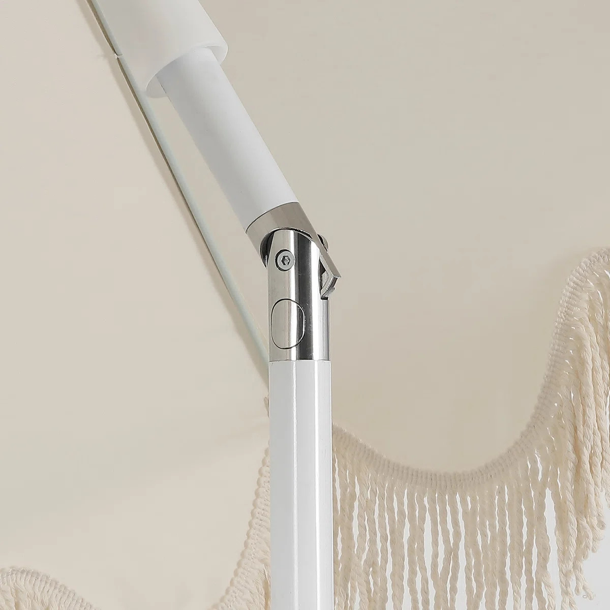 Mariner 6.5 ft. Classic Cottage Fringe Tassel Market Beach Umbrella with Push Button Tilt, Wind V... | Wayfair North America