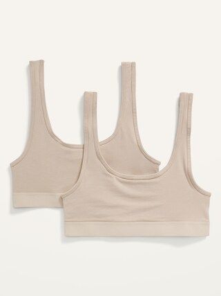 Supima® Cotton-Blend Bralette Top 2-Pack for Women | Old Navy (US)
