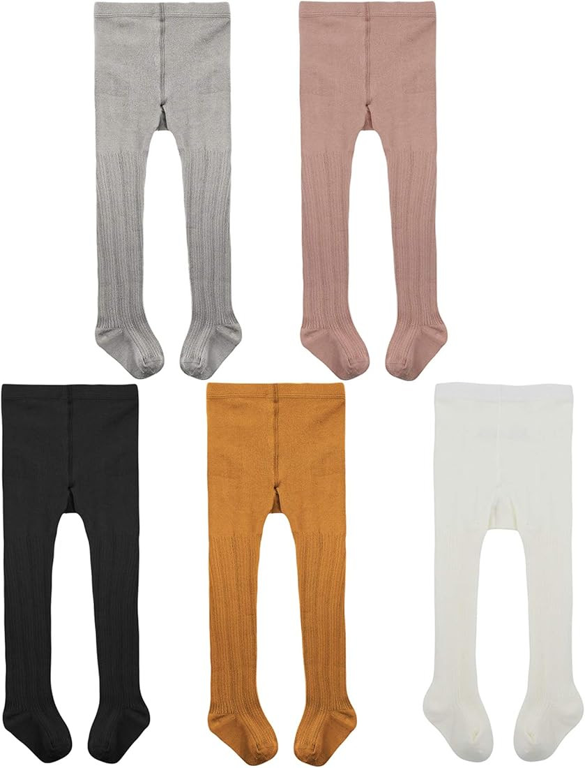 Zando Baby Tights Girls Leggings - Baby Cotton Stockings Seamless Toddler Cable Knit Tights Pants Pa | Amazon (US)