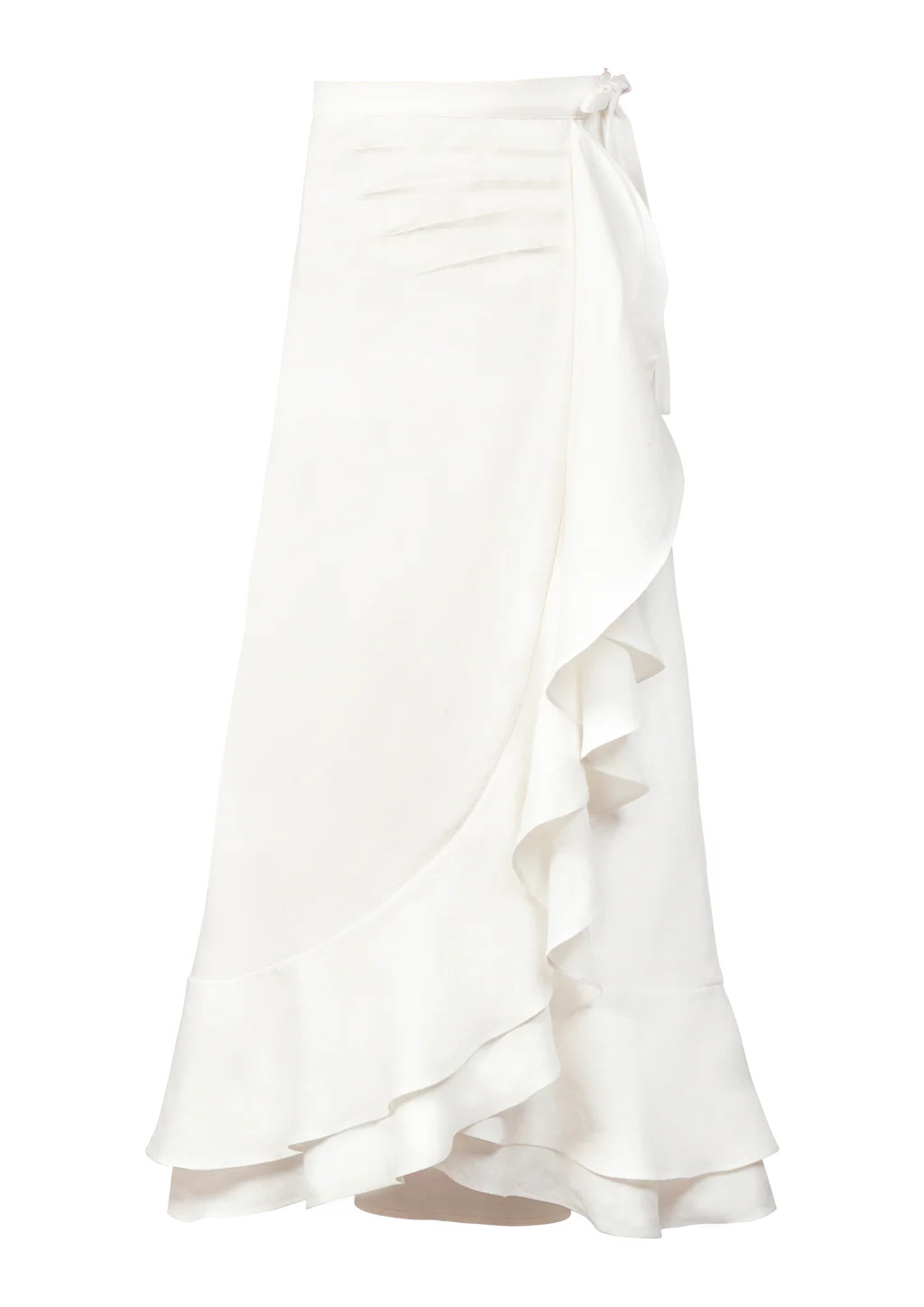 Golestan Ruffle Skirt - Off White | Rosewater Collective