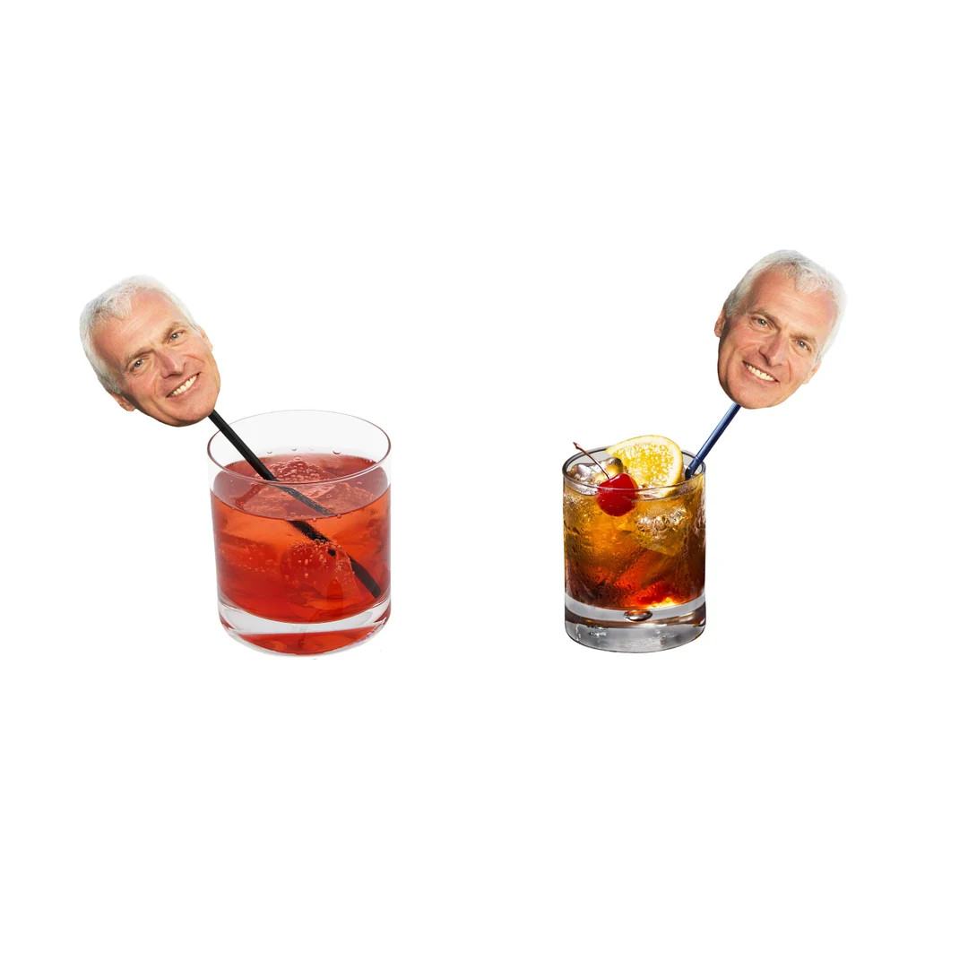 Custom Face Drink Stirrers (12 count), Swizzle Sticks -  Decorations, Personalized, 50th, 60th, 3... | Etsy (US)