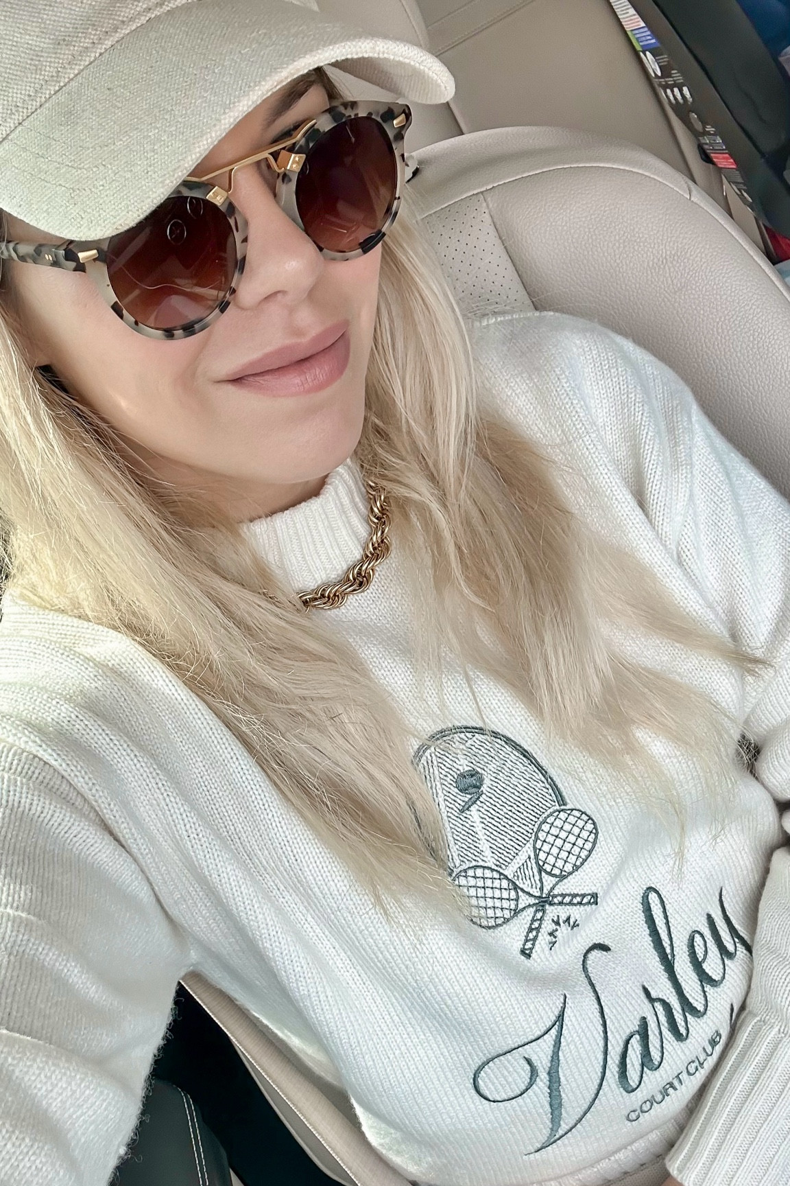 Tennis dress
Tennis sweater

Spring outfit
#Itkseasonal
#Itkover40
#Itku