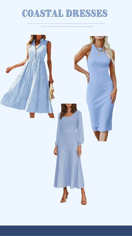 Coastal blue dresses! 
Fall coastal fashion helping you fulfill your coastal grandmother/coastal granddaughter dreams! 

#fall #fallfashion #coastal #coastalgrandmother #coastalgranddaughter #amazonfinds #amazonfashion #nautical #pinterestfashion 



#LTKunder100 #LTKSeasonal #LTKSale