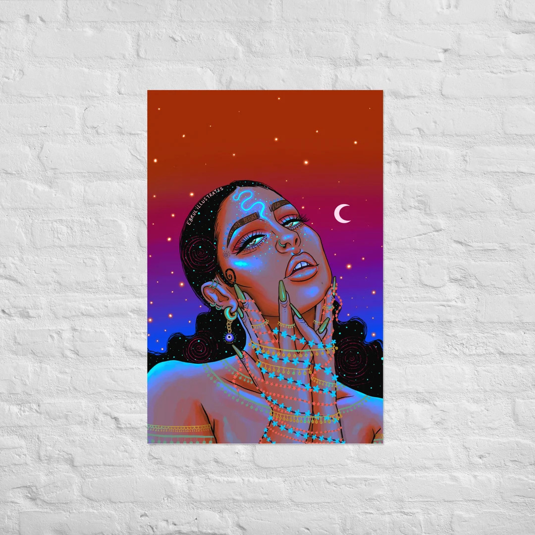 Kiss Me  Matte Unframed Print by Ebrulillustrates - Etsy | Etsy (US)