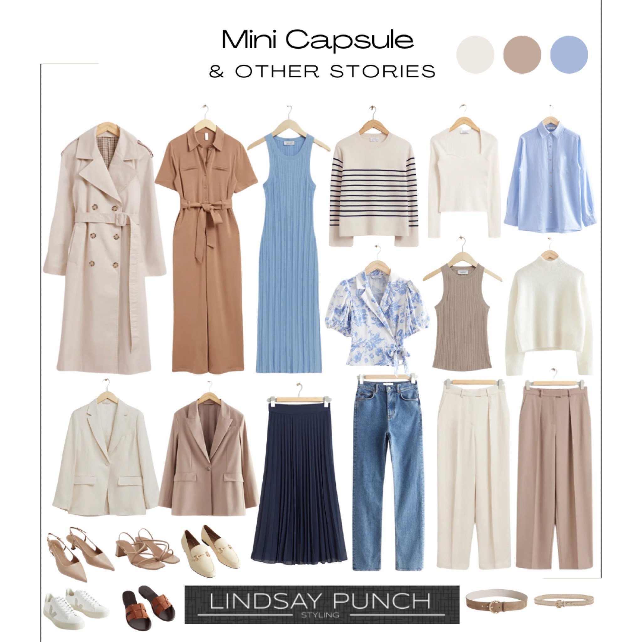 Spring Capsule, Summer Capsule, Capsule Collection, neutral outfits, & Other Stories, Capsule Wardrobe,  Travel Capsule 