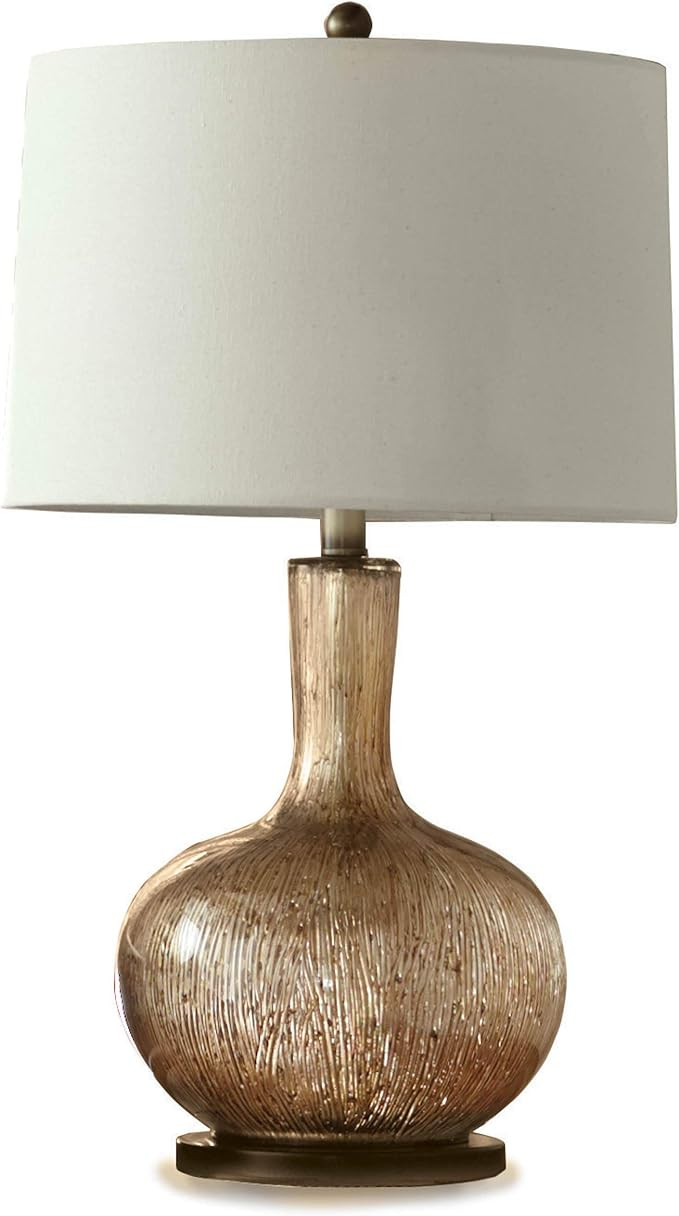 Split P Striae Lamp with Shade, Gold | Amazon (US)