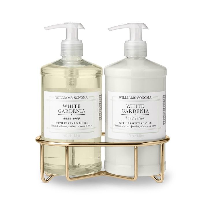 Williams Sonoma White Gardenia Hand Soap & Lotion 3-Piece Set | Williams-Sonoma