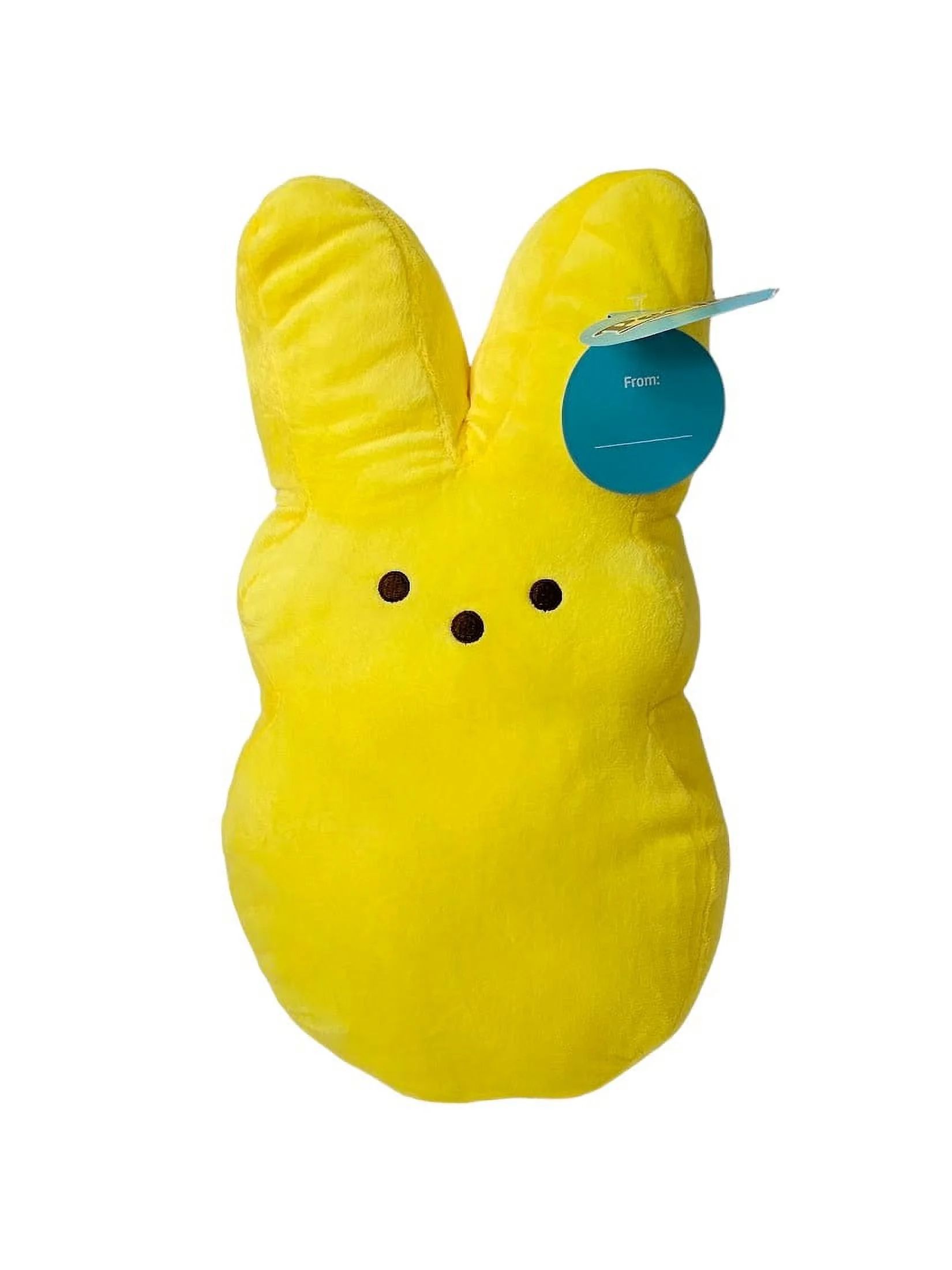 Peeps Large Marshmallow Bunny Easter Plush, 15-in - Yellow | Walmart (US)