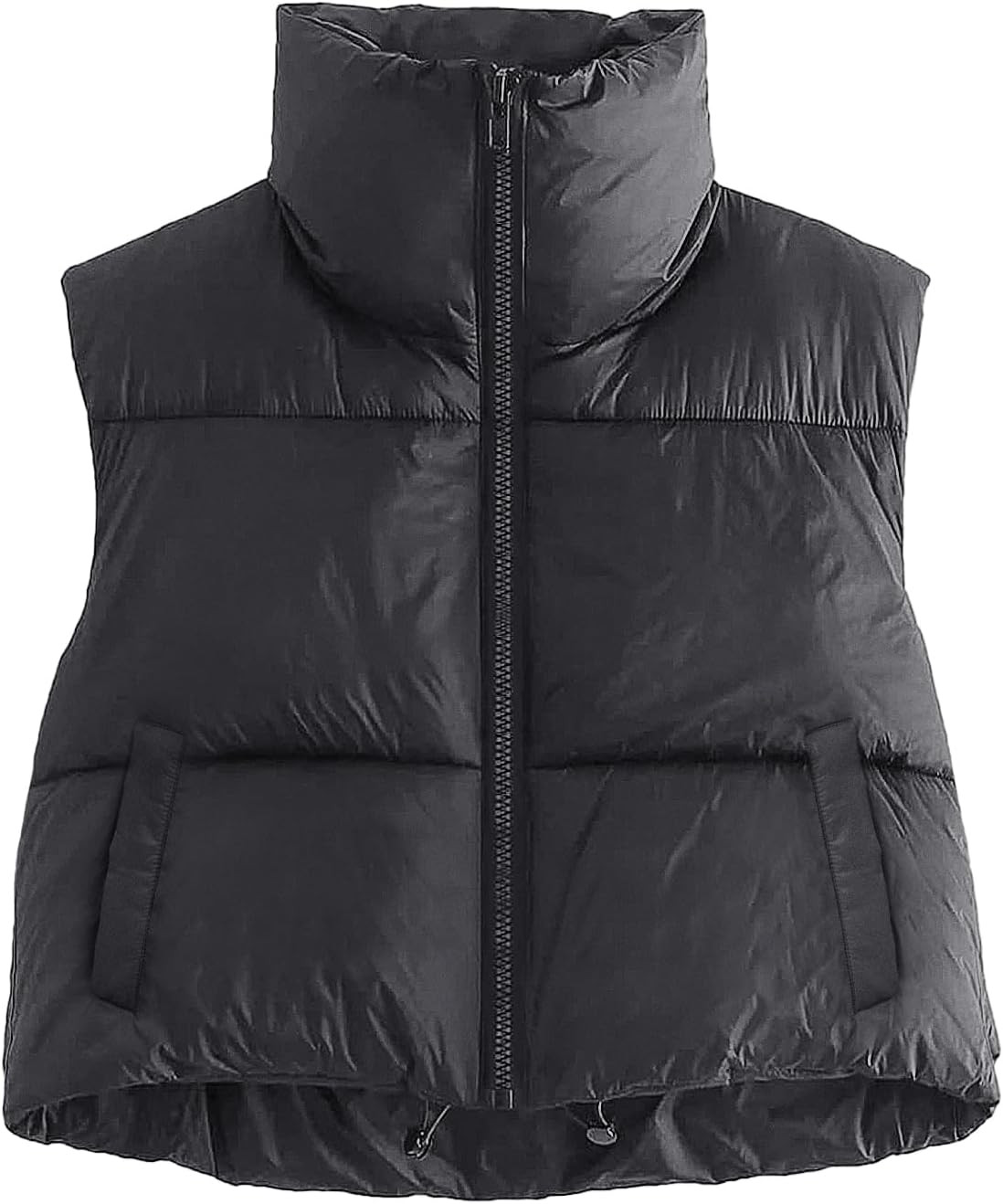 AUTOMET Womens Cropped Puffer Vest Winter Lightweight Sleeveless Warm Outerwear Vests Padded Gile... | Amazon (US)