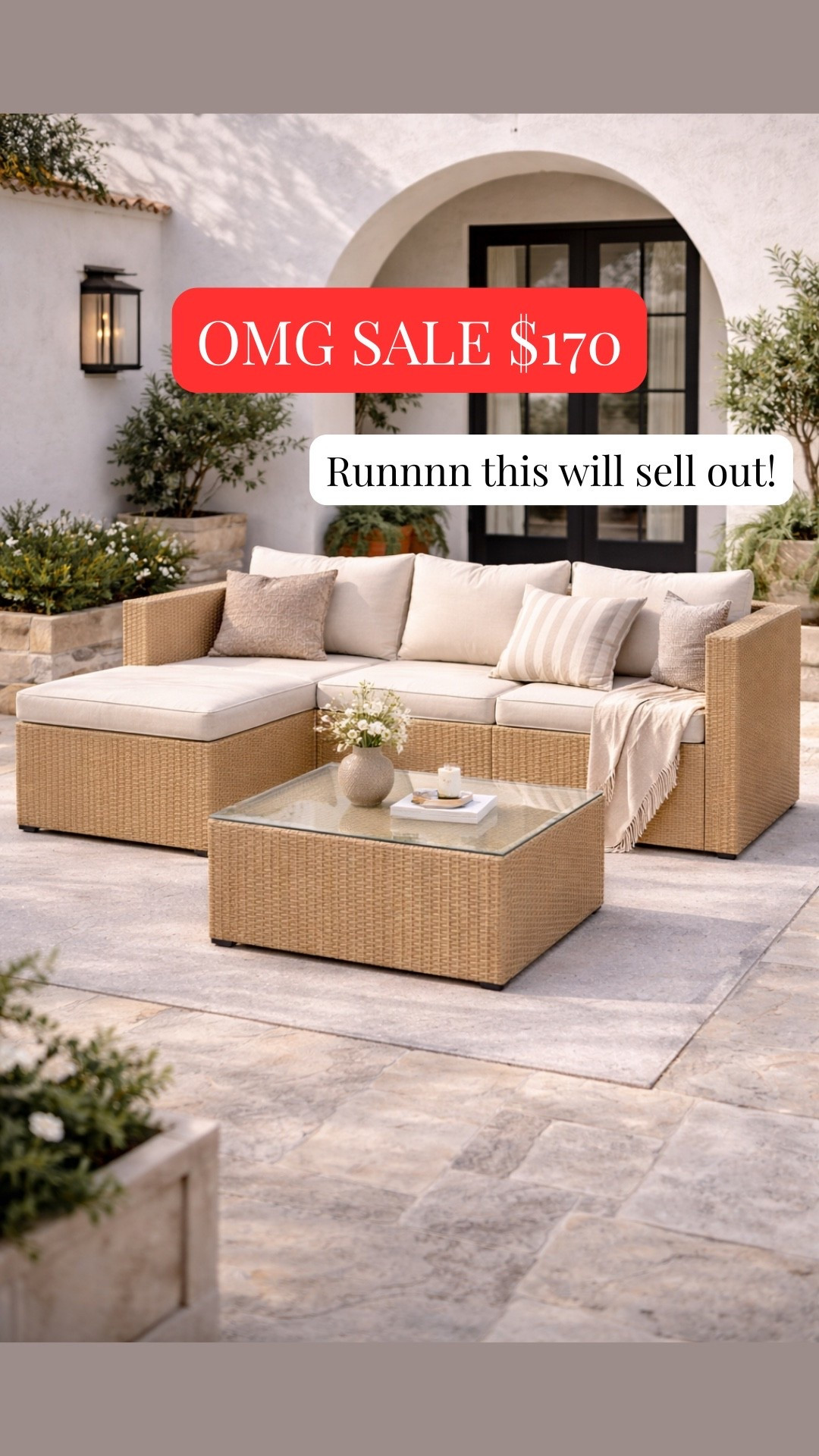 Crazy sale outdoor couch