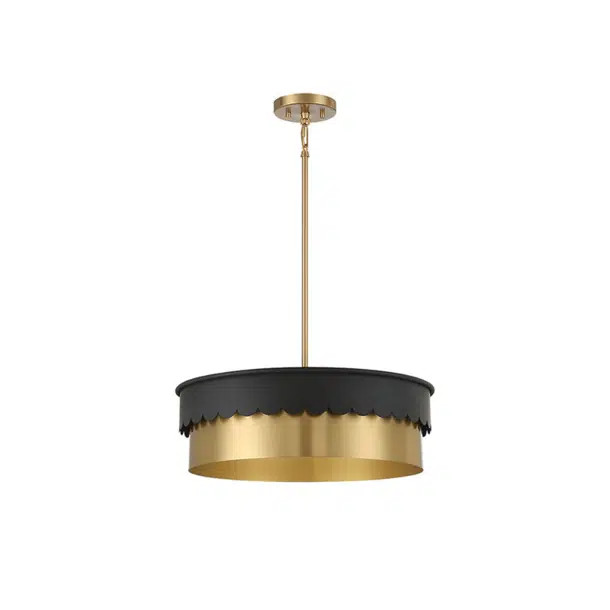 Dulcia 4 - Light Brass Drum Pendant | Wayfair North America