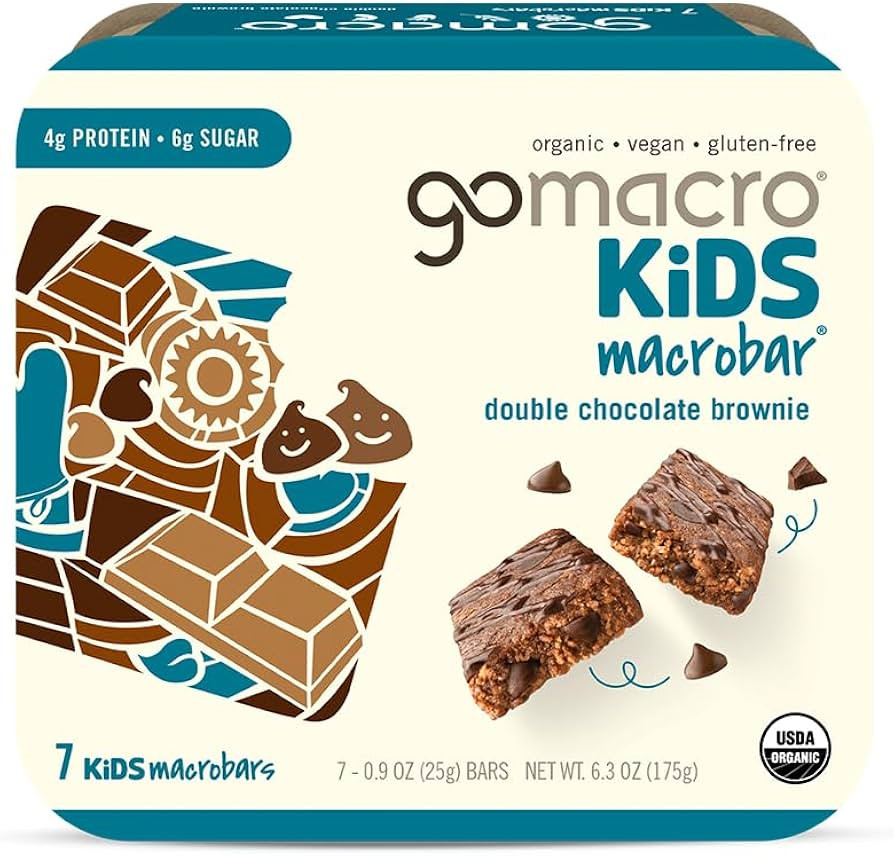 GoMacro Kids MacroBar Organic Vegan Snack Bars - Double Chocolate Brownie (0.90 Ounce Bars, 7 Cou... | Amazon (US)