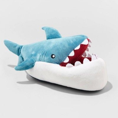 Boys' Knox Shark Slippers - Cat & Jack™ Blue | Target