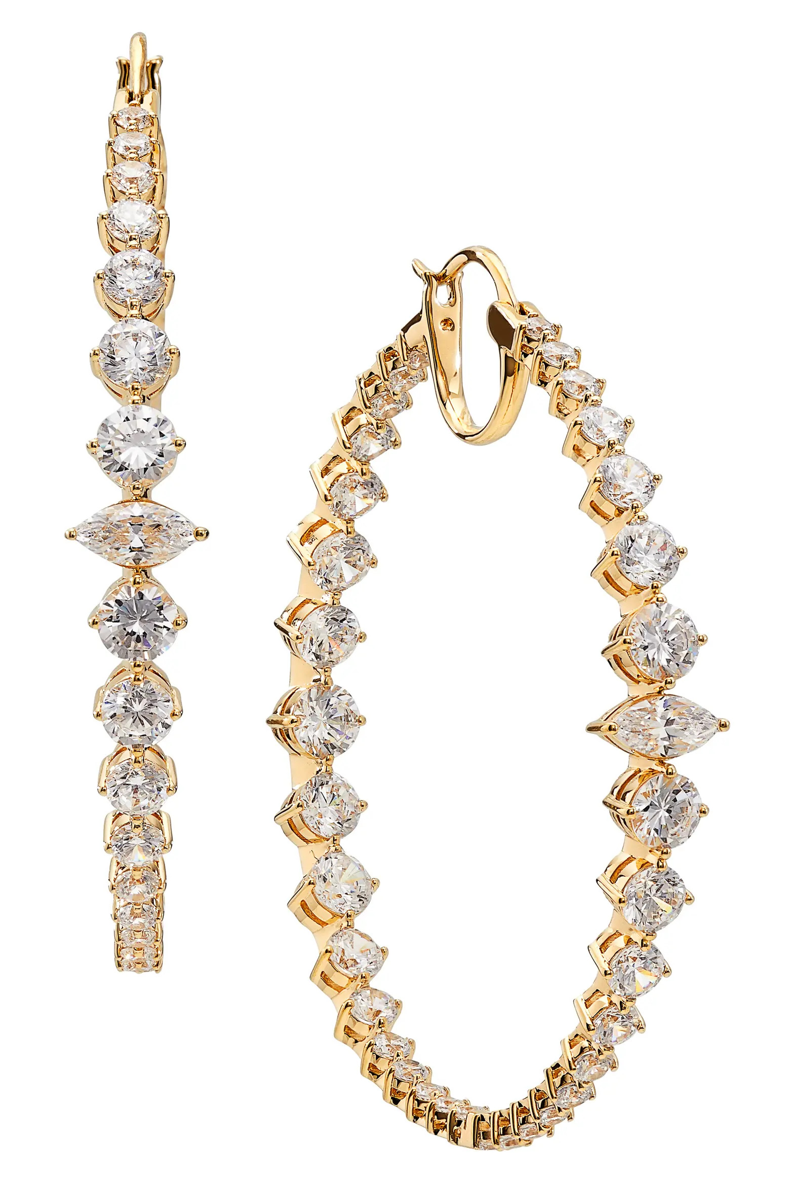 Nadri Leah Statement Hoop Earrings (Women) | Nordstrom | Nordstrom
