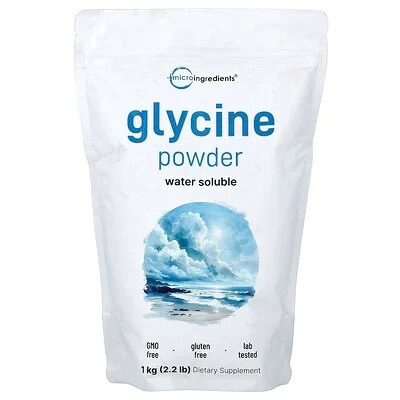 Micro Ingredients, Glycine Powder, 2.2 lbs (1 kg) | iHerb