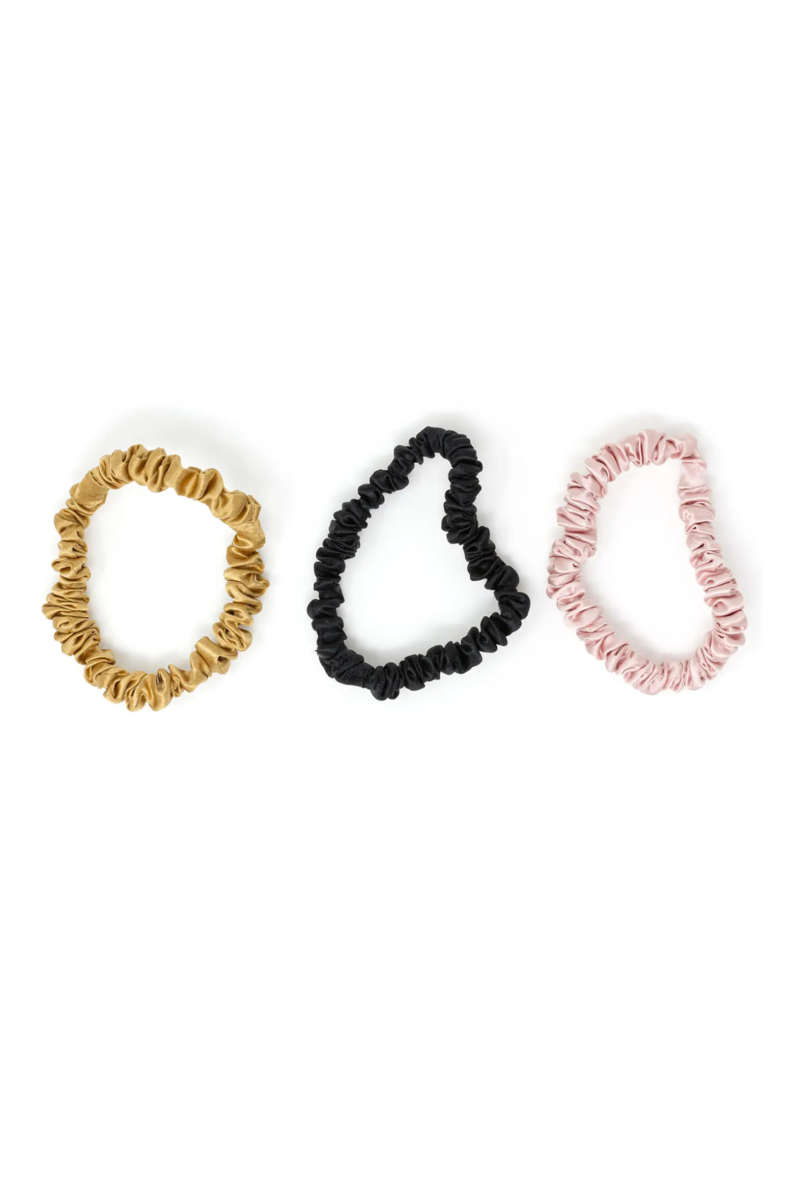 3-Pack Skinny Silk Scrunchies (Women) | Nordstrom | Nordstrom