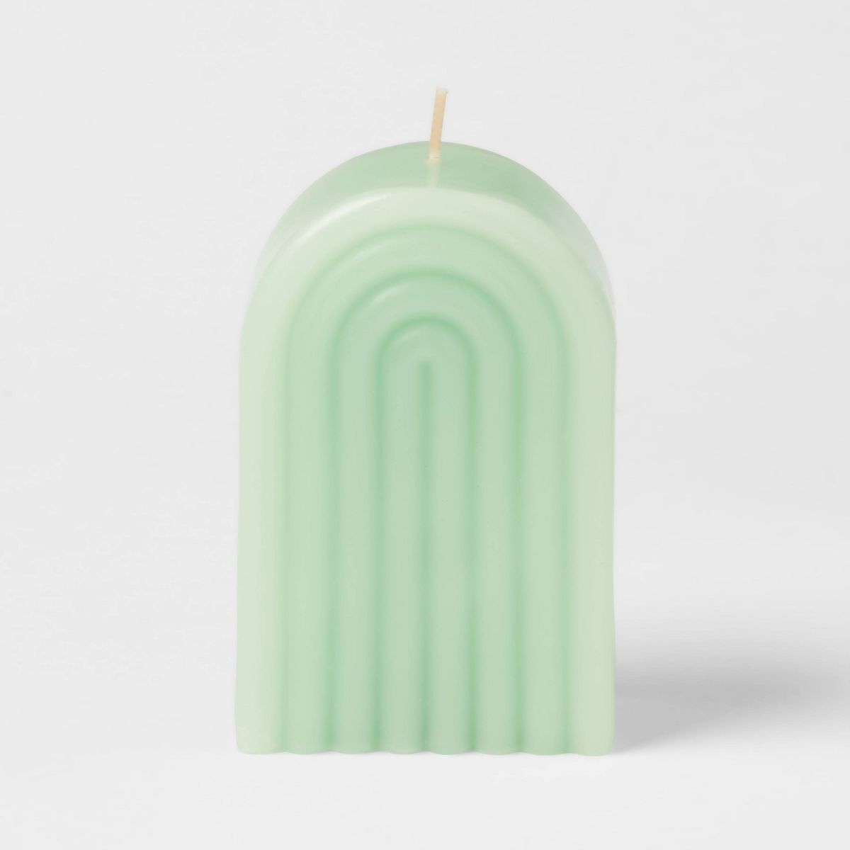Shaped Pillar Candle Rainbow Green - Opalhouse™ | Target