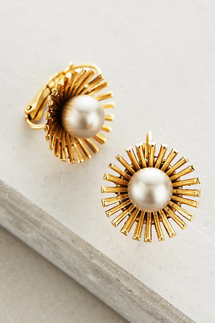 Pearled Dandelion Drops | Anthropologie (US)