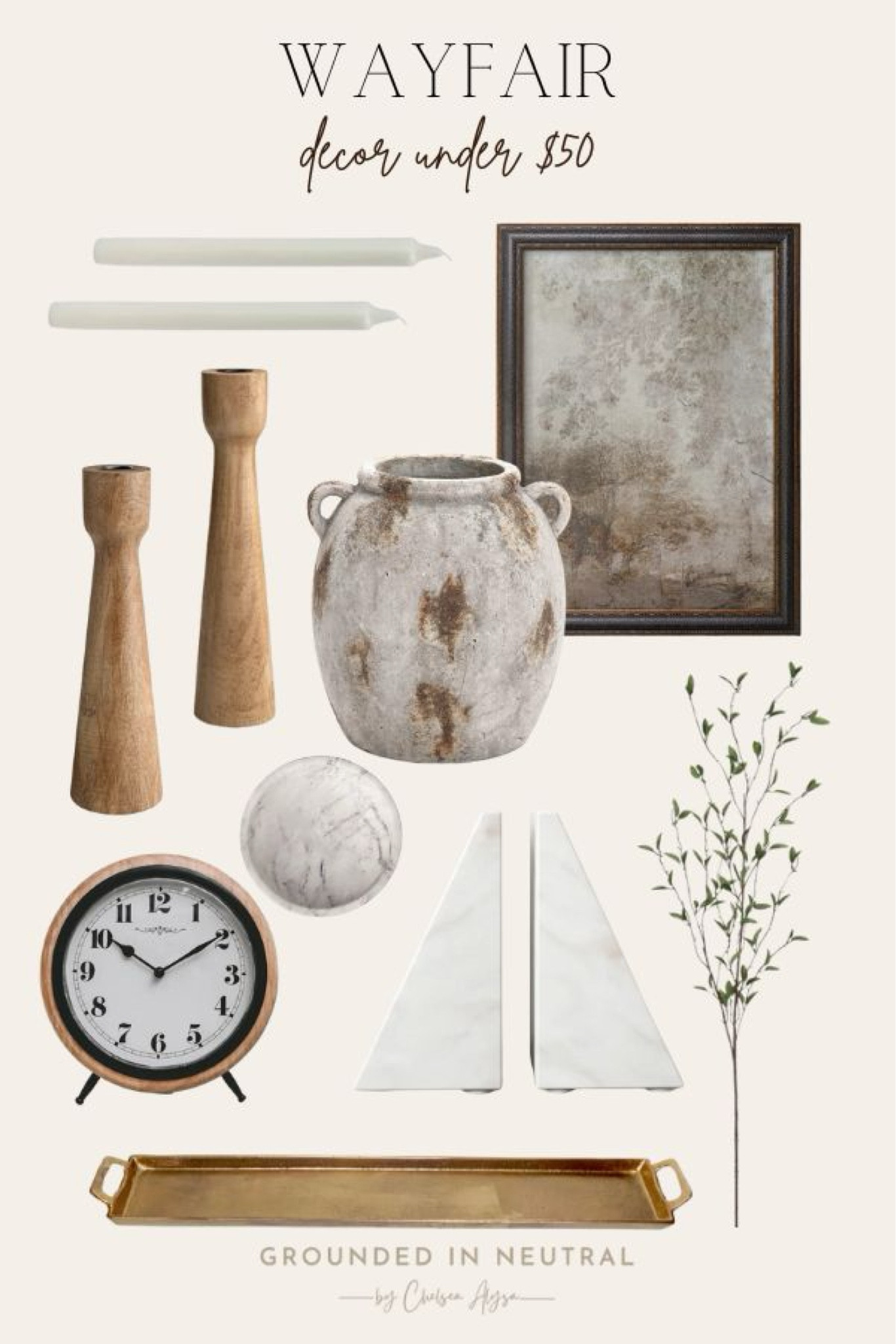 Wayfair decor under $50. This vase and gold tray are great for shelf styling  

#LTKStyleTip #LTKSeasonal #LTKHome