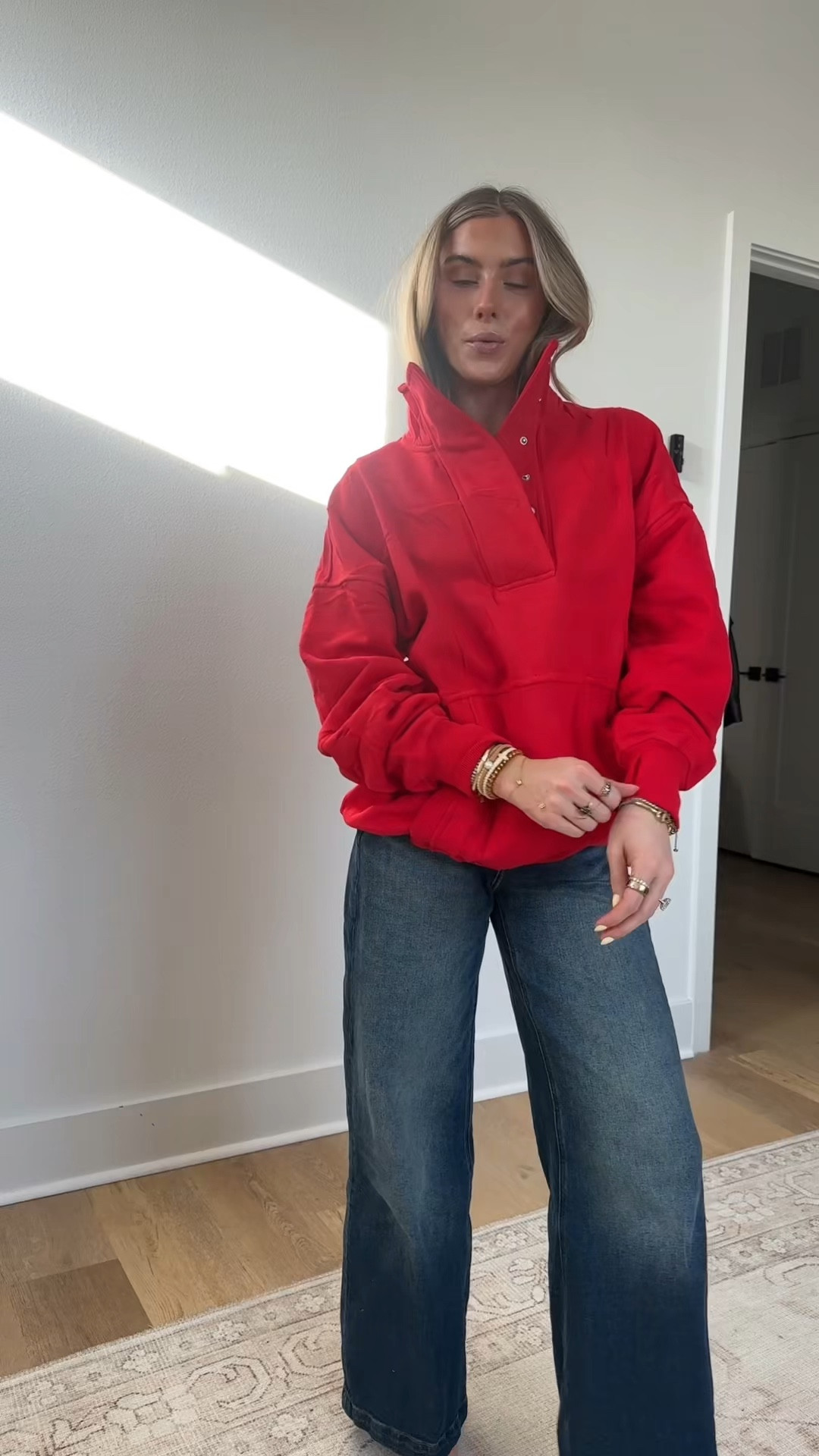 Amazon size small Gacaky Womens Oversized Sweatshirts Button Henley Neck Pullover Tops Fall Fashion Sweaters 2026 Winter Outfits Clothes

#LTKSeasonal #LTKootd #LTKSaleAlert