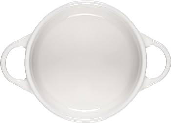 Le Creuset Stoneware Mini Round Cocotte, 14 oz., White | Amazon (US)