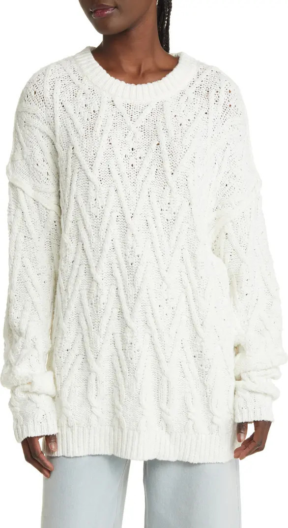 Isla Cable Stitch Tunic Sweater | Nordstrom
