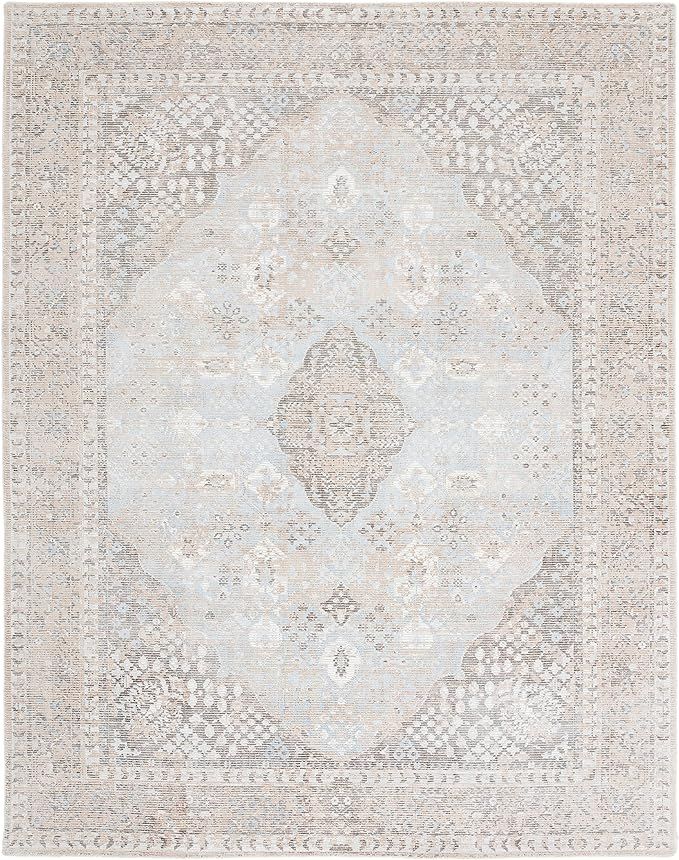 Safavieh Restoration Vintage Collection Area Rug - 8' x 10', Beige & Sand, Handmade Distressed Wo... | Amazon (US)